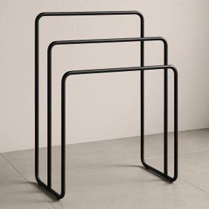 Modern Freestanding Towel Rack With Three Tiers For Bathroom And Bedroom Clothes Organization